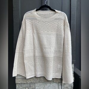 NEW Soft Beige Knit Sweater
